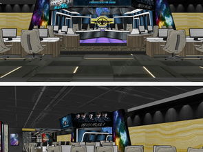 精品現代網吧室內設計su模型圖片素材 高清模板下載 16.93mb 展廳大全