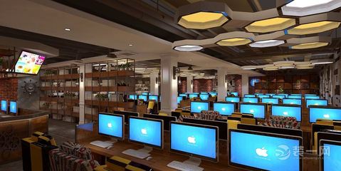鄭州港區(qū)張莊網(wǎng)吧設(shè)計(jì)效果圖