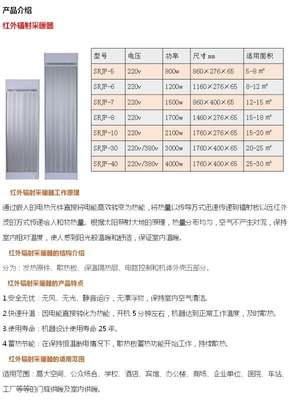 蘭州市電熱幕 遠(yuǎn)紅外電熱幕 SRJF-80_中國暖通網(wǎng)