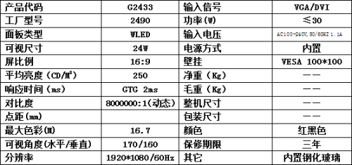 剛勁霸氣!HKC網吧游戲液晶G2433評測_HKC液晶顯示器評測-泡泡網